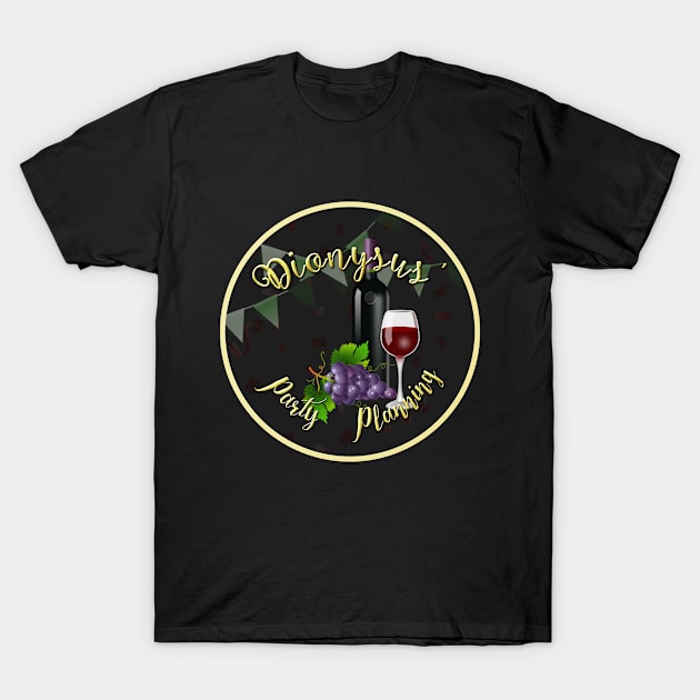 Dionysus' Party Planning T-Shirt by drawnexplore